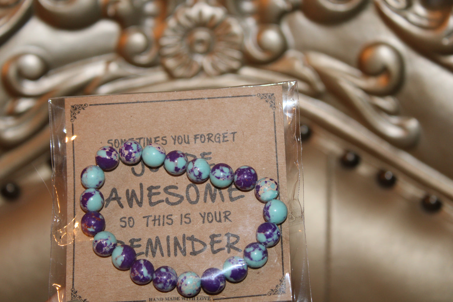 RLUXLOVE Vibrant Natural Stone Beads Strand Simple Style