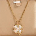 Lucky Clover Necklace with R LUXLOVE