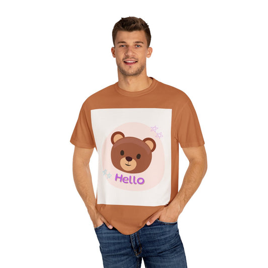 BEAR R LUXLOVE Unisex Garment-Dyed T-shirt COLOR YAM BIGGER SIZE